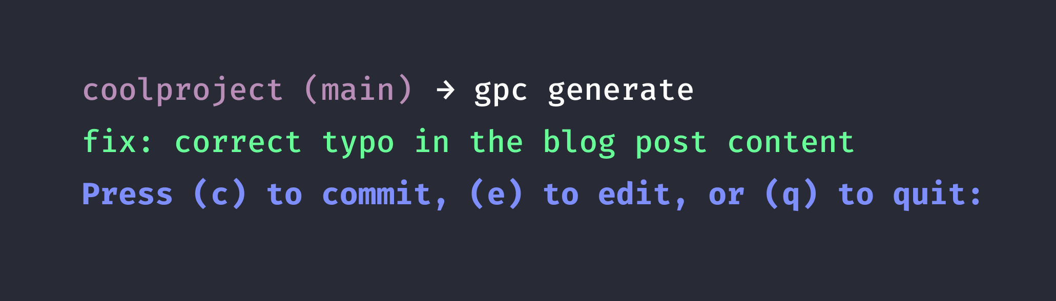 GPT Auto Commit Screenshot